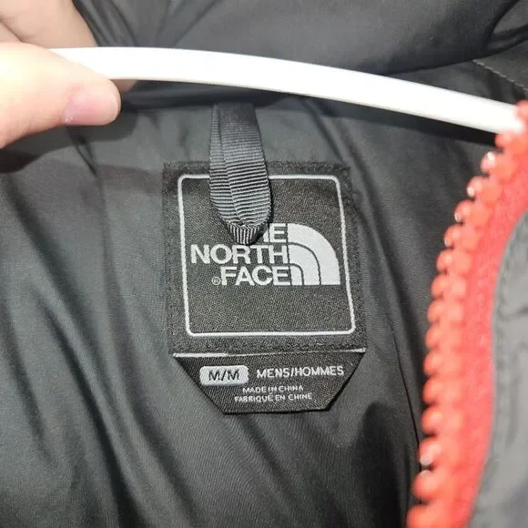 The North Face 1996 Retro Nuptse 700 Fill Jacket Black/Red Puffer Mens Sz L